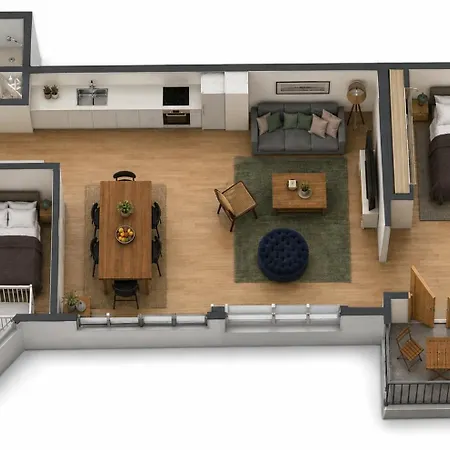 Stunning 2 Bedroom On Nyhavn With Private Balcony